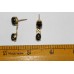 Handmade 18 Kt Yellow Gold Earrings with Real Natural Black Star Gemstones